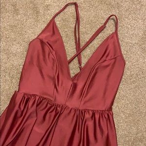 Urban Outfitters Satin Pink Romper